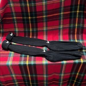 Nike Black Crew Socks with White Logo